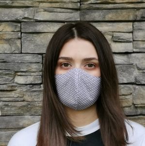 PURPLE HONEYCOMB REVERSIBLE MASK